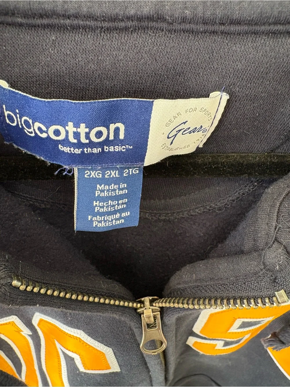 UCSD Navy Zip-Up Hoodie Jacket 2XL